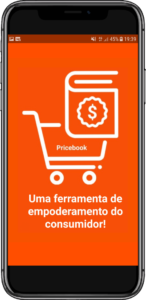 Tela 1 do App Pricebook