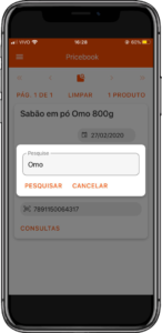 Tela 11 do App Pricebook