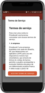 Tela 3 do App Pricebook