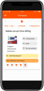 Tela 9 do App Pricebook